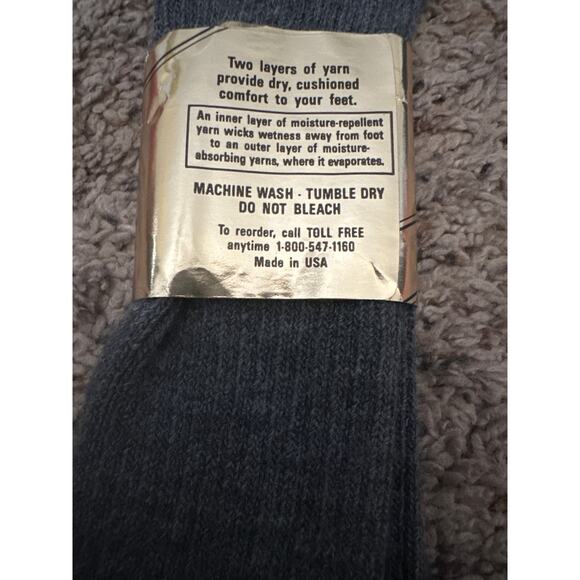 VINTAGE DRESS-DRY BY NORM THOMPSON SOCKS NEW Made in USA - Picture 4 of 4